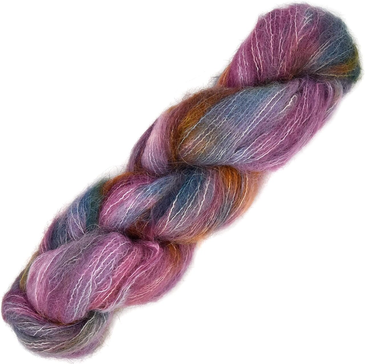 Suri Sensation Brushed Suri Alpaca: Super-Soft Lace Weight Yarn for Knit and Crochet, Non-Itchy, Pacific Northwest Hand Dyed.